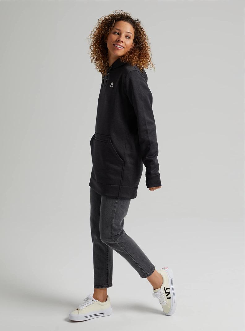 Sweat à capuche Burton Oak Long Pullover  Noir Femme | MSX-3121135