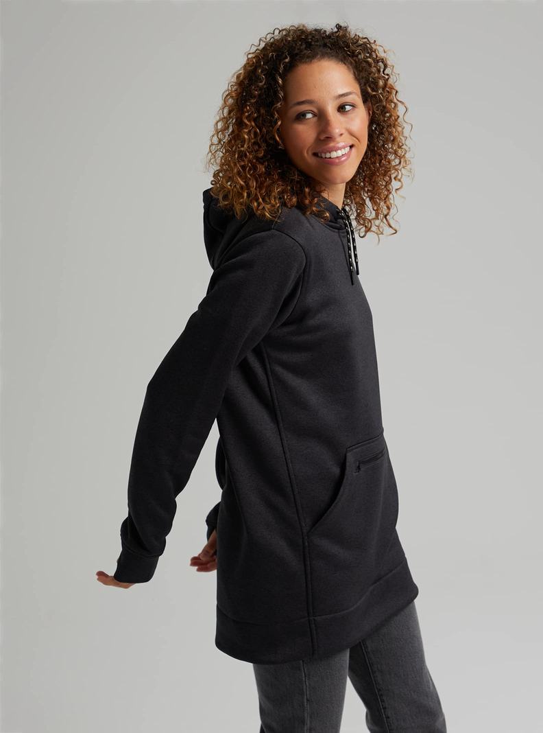 Sweat à capuche Burton Oak Long Pullover  Noir Femme | MSX-3121135