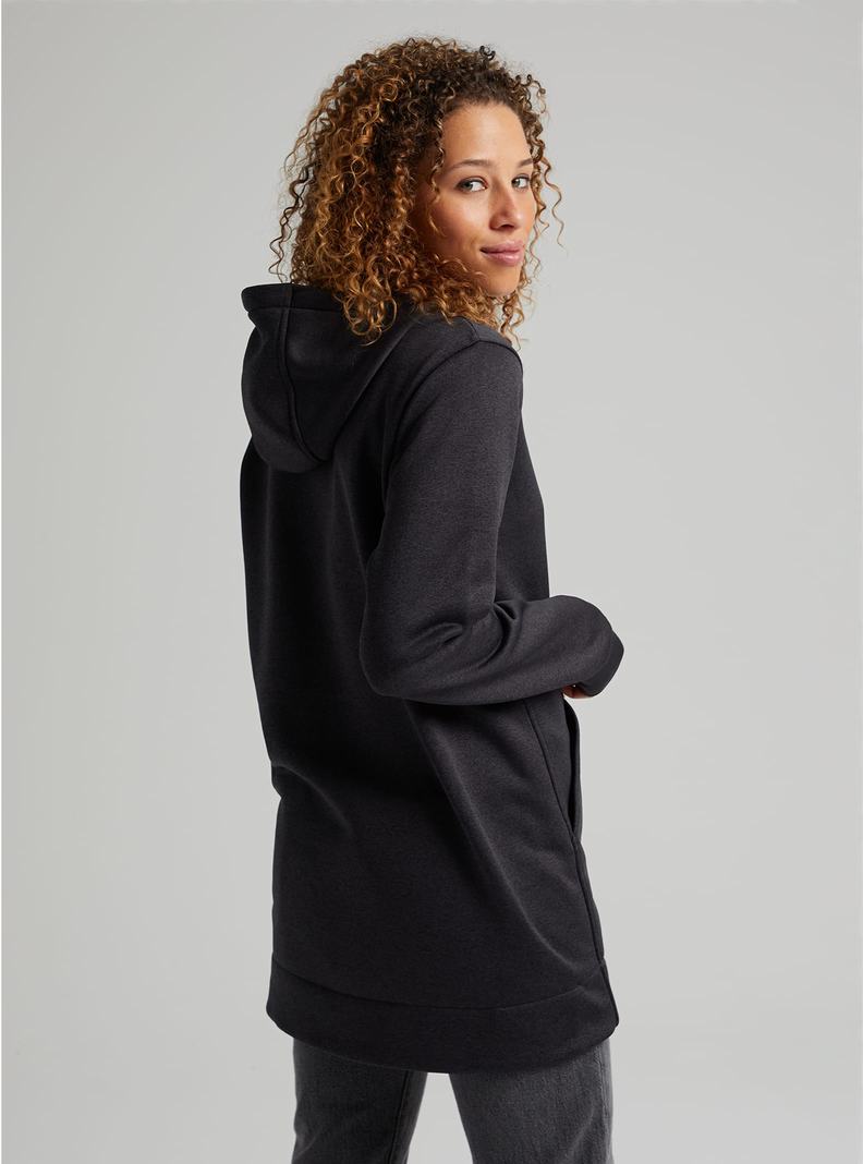 Sweat à capuche Burton Oak Long Pullover  Noir Femme | MSX-3121135