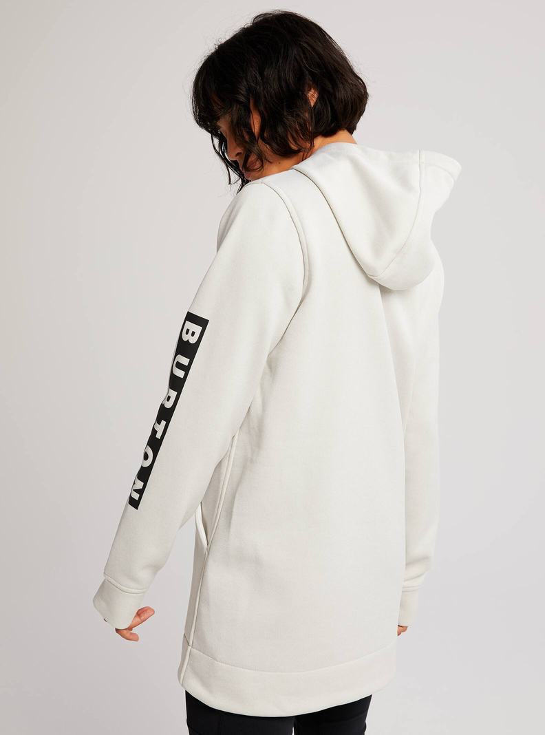 Sweat à capuche Burton Oak Long Pullover  Blanche Femme | MFF-2661305