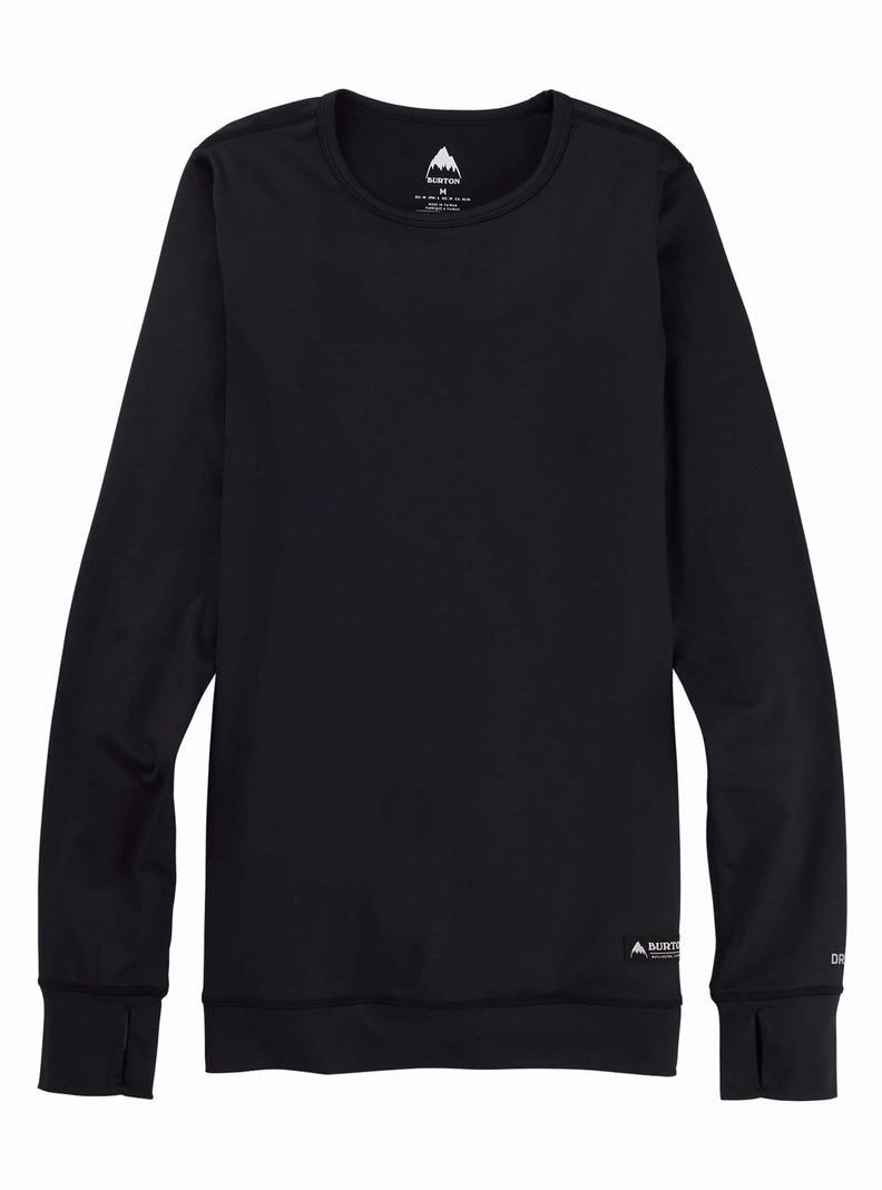 Sous-couches Burton Midweight Base Layer Crewneck  Noir Femme | HYM-3843540