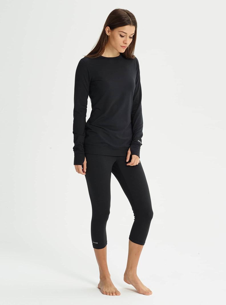 Sous-couches Burton Midweight Base Layer Crewneck  Noir Femme | HYM-3843540