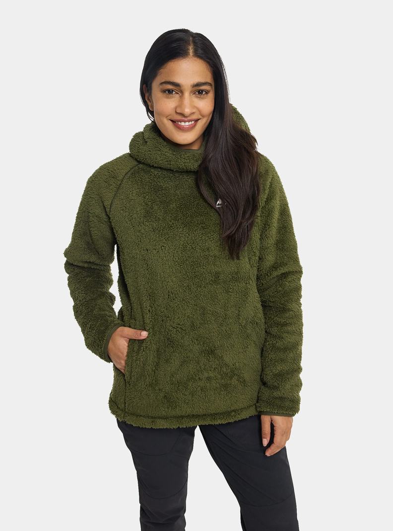 Sweats Burton Lynx Pullover Fleece  Vert Foncé Femme | DHV-4577496