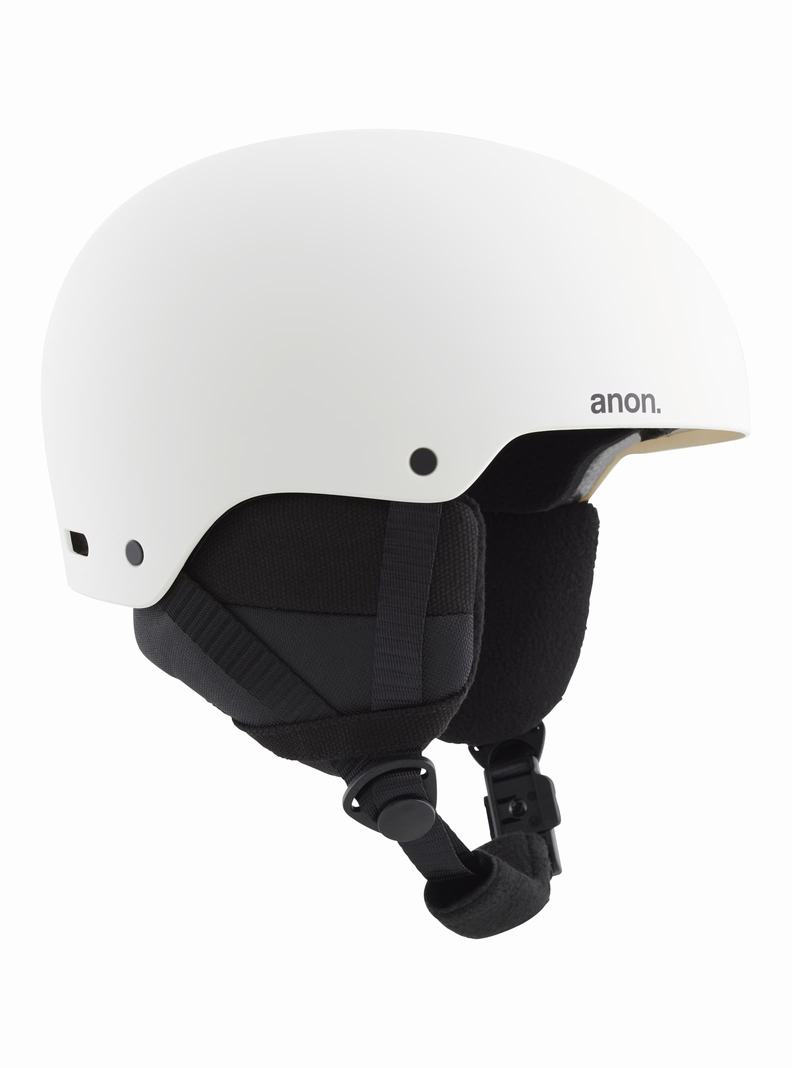 Casque Snowboard Burton Anon Rime 3 Round Fit  Blanche Enfant | QUJ-5285639