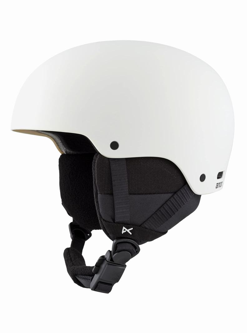 Casque Snowboard Burton Anon Rime 3 Round Fit  Blanche Enfant | QUJ-5285639