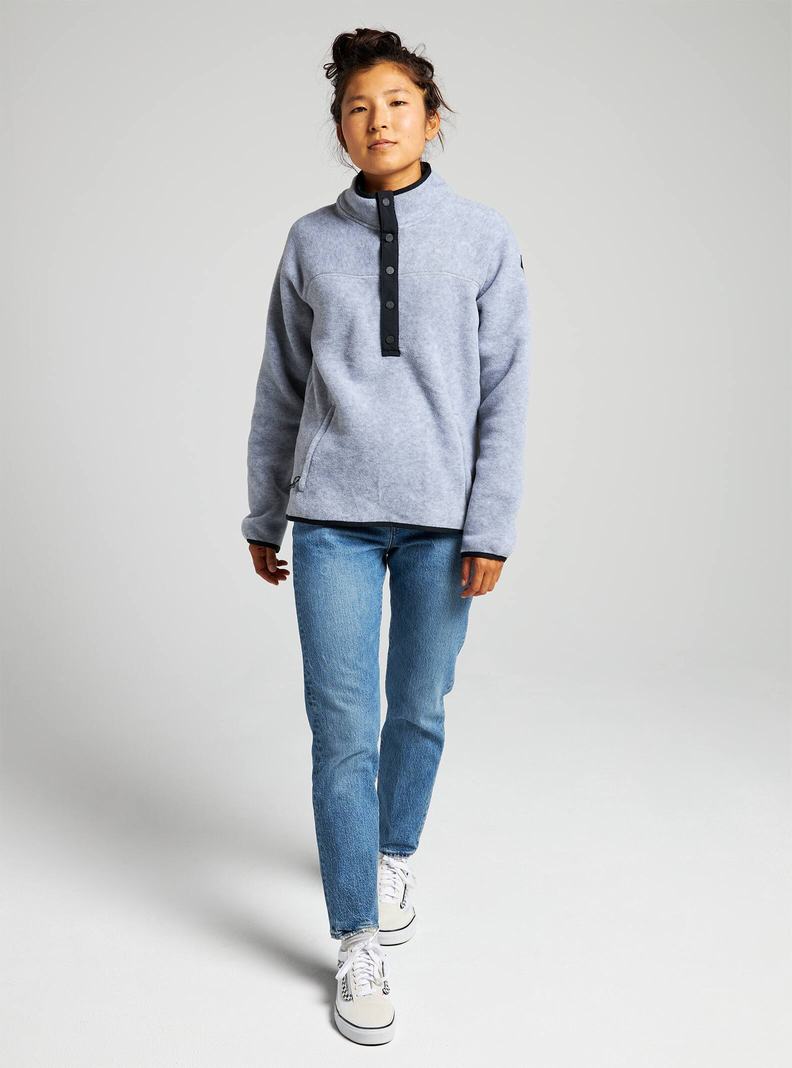 Sweats Burton Hearth Fleece Pullover  Grise Femme | ZKP-8223368