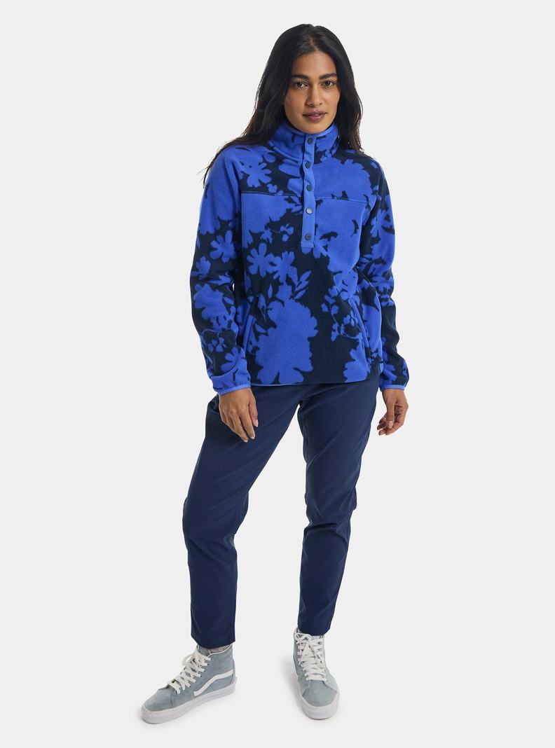 Sweats Burton Hearth Fleece Pullover  Bleu Femme | ASR-0480053