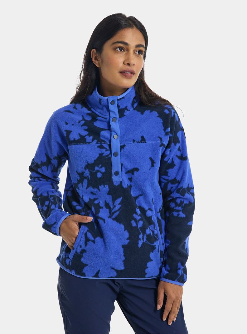 Sweats Burton Hearth Fleece Pullover  Bleu Femme | ASR-0480053