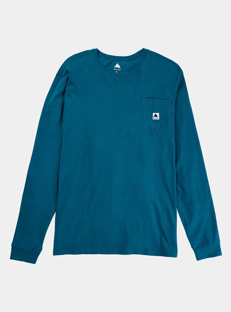 T-shirts Burton Colfax Long Sleeve  Bleu Femme | BUH-0023540