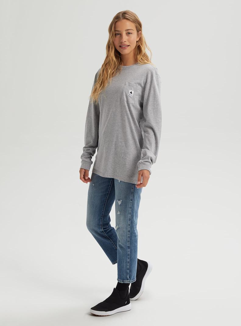 T-shirts Burton Colfax Long Sleeve  Grise Femme | KKG-7232524