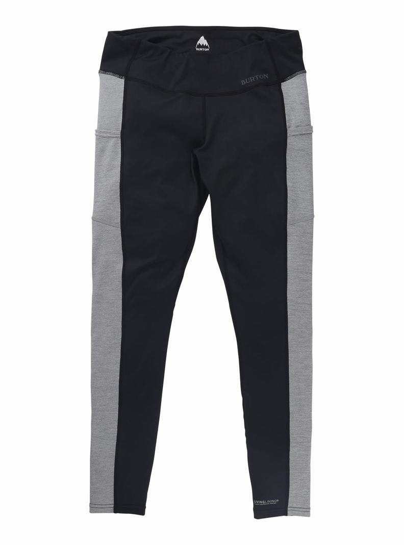 Sous-couches Burton Midweight X Base Layer Pants  Noir Grise Femme | RNS-0313057