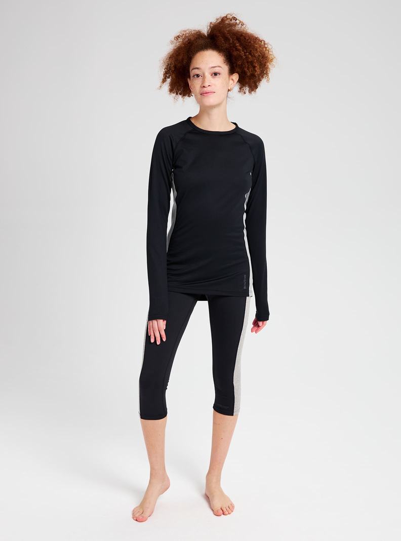 Sous-couches Burton Midweight X Base Layer Crewneck  Noir Femme | LZU-6252270