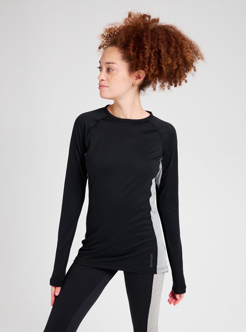 Sous-couches Burton Midweight X Base Layer Crewneck  Noir Femme | LZU-6252270