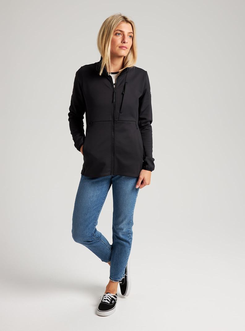 Sweats Burton Multipath Full-Zip Fleece  Noir Femme | EAQ-5613303