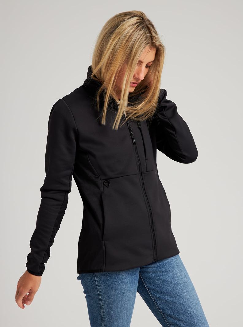 Sweats Burton Multipath Full-Zip Fleece  Noir Femme | EAQ-5613303