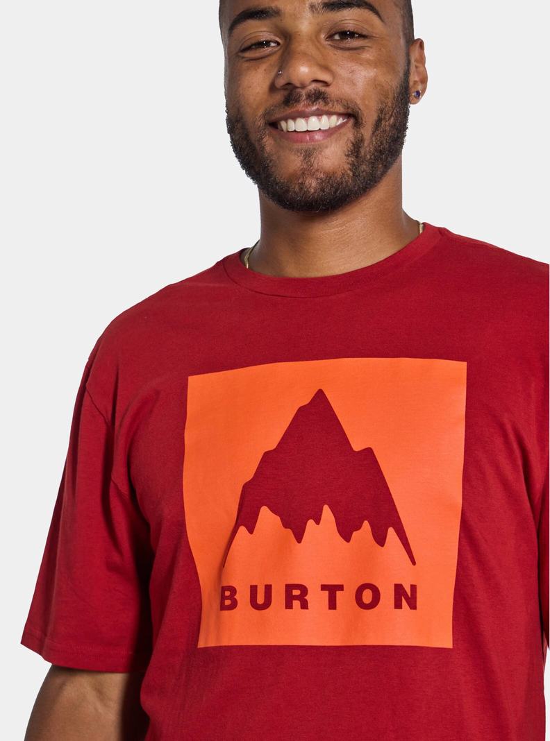 T-shirts Burton Classiche Mountain High Corta Sleeve  Rouge Femme | GKN-3449486