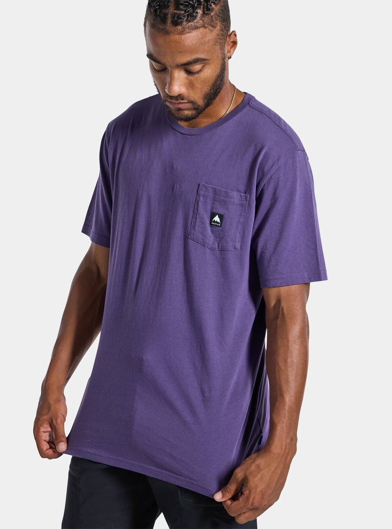 T-shirts Burton Colfax Corta Sleeve  Violette Femme | ELU-6054900