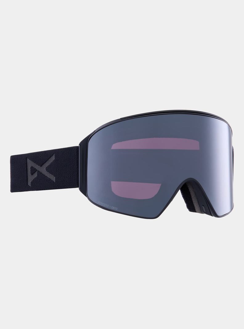 Lunette Ski Burton Anon M4 Goggles (Cylindrical) + Bonus Lens + MFI Face Mask  Orange Noir Violette Femme | HYA-2362978