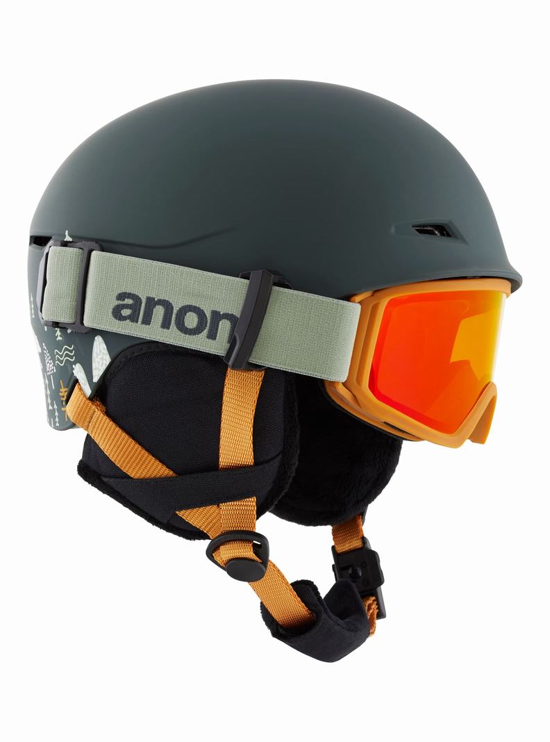 Casque Snowboard Burton Anon Define  Grise Enfant | QVL-9631571