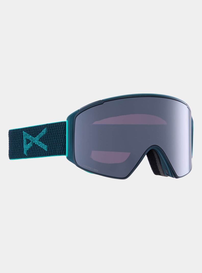 Lunette Ski Burton Anon M4S Low Bridge Fit Goggles (Cylindrical) + Bonus Lens + MFI FACE MASK  Orange Noir Violette Femme | ZJP-0061073