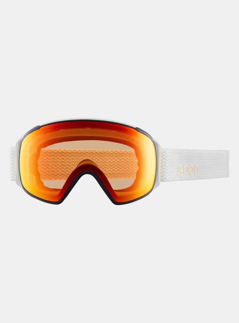 Lunette Ski Burton Anon M4S Low Bridge Fit Goggles (Toric) + Bonus Lens + MFI FACE MASK  Orange Noir Violette Femme | QZI-5925936