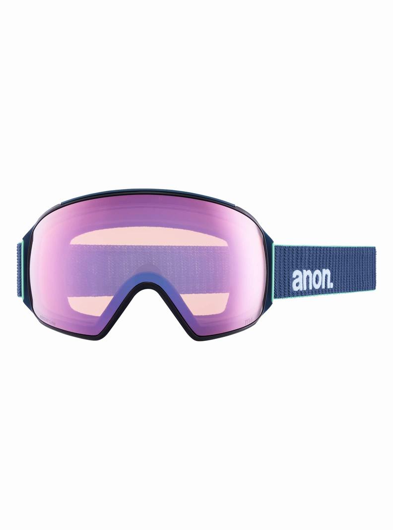 Lunette Ski Burton Anon M4 Low Bridge Fit Goggles (Toric) + Bonus Lens + MFI Face Mask  Orange Rouge Femme | IHP-1928817