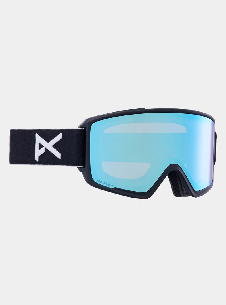 Lunette Ski Burton Anon M3 Goggles + Bonus Lens + MFI Face Mask  Noir Bleu Rose Femme | TDG-2593069