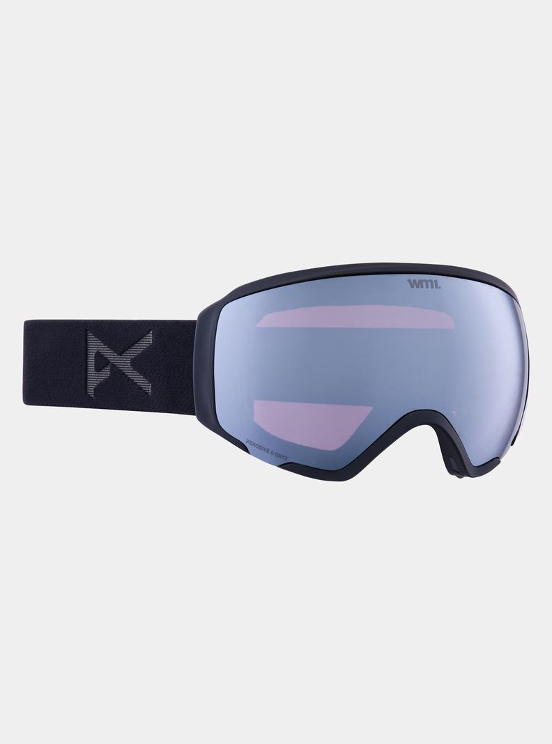 Lunette Ski Burton Anon WM1 Goggles + Bonus Lens + MFI Face Mask  Orange Noir Violette Femme | RHQ-0827491