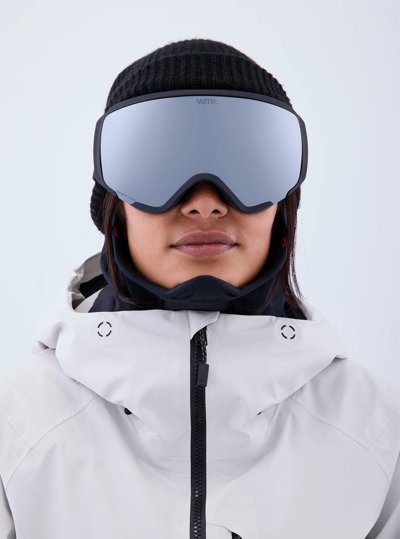 Lunette Ski Burton Anon WM1 Goggles + Bonus Lens + MFI Face Mask  Orange Noir Violette Femme | RHQ-0827491