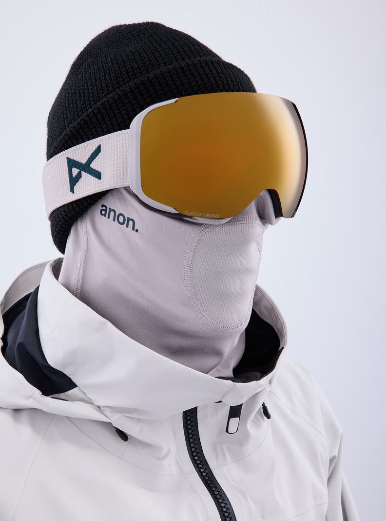 Lunette Ski Burton Anon M2 Goggles + Bonus Lens + MFI Face Mask  Grise Orange Femme | FMQ-0226549