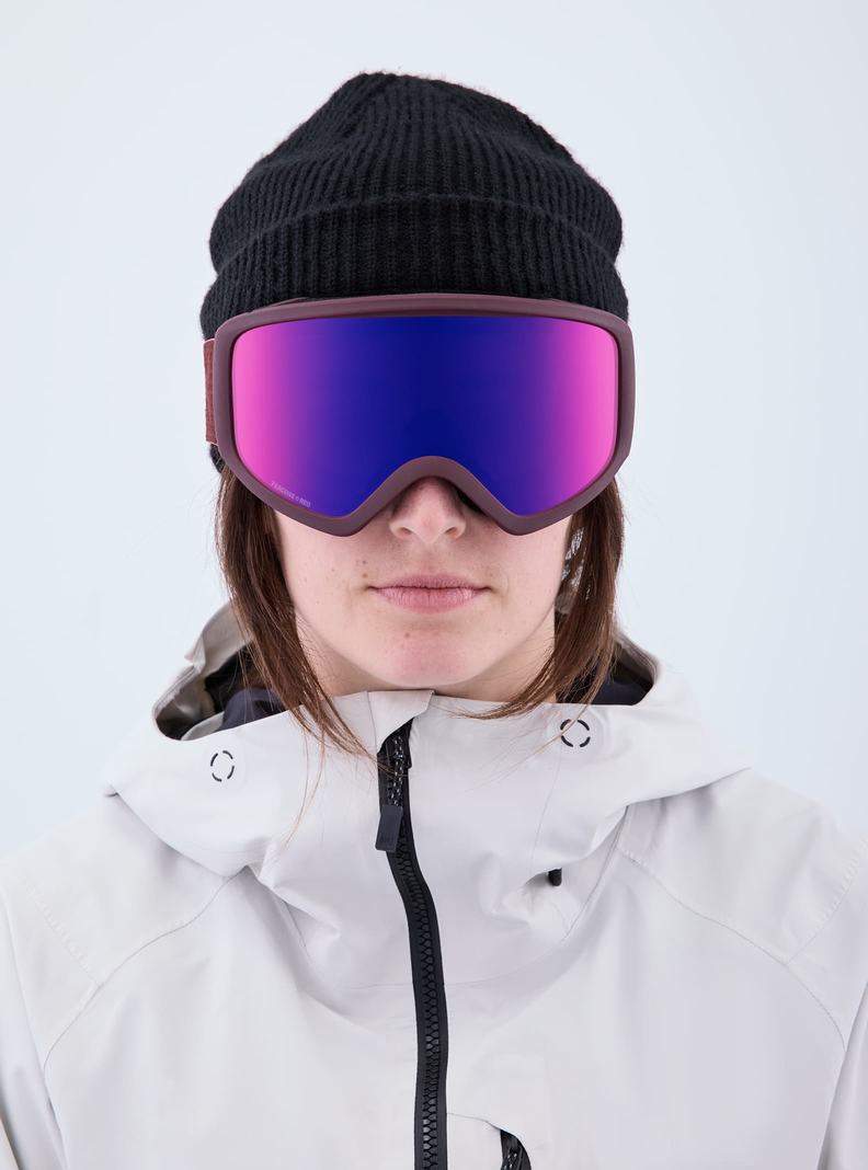 Lunette Ski Burton Anon Insight Goggles + Bonus Lens  Orange Rouge Femme | KPG-7257021