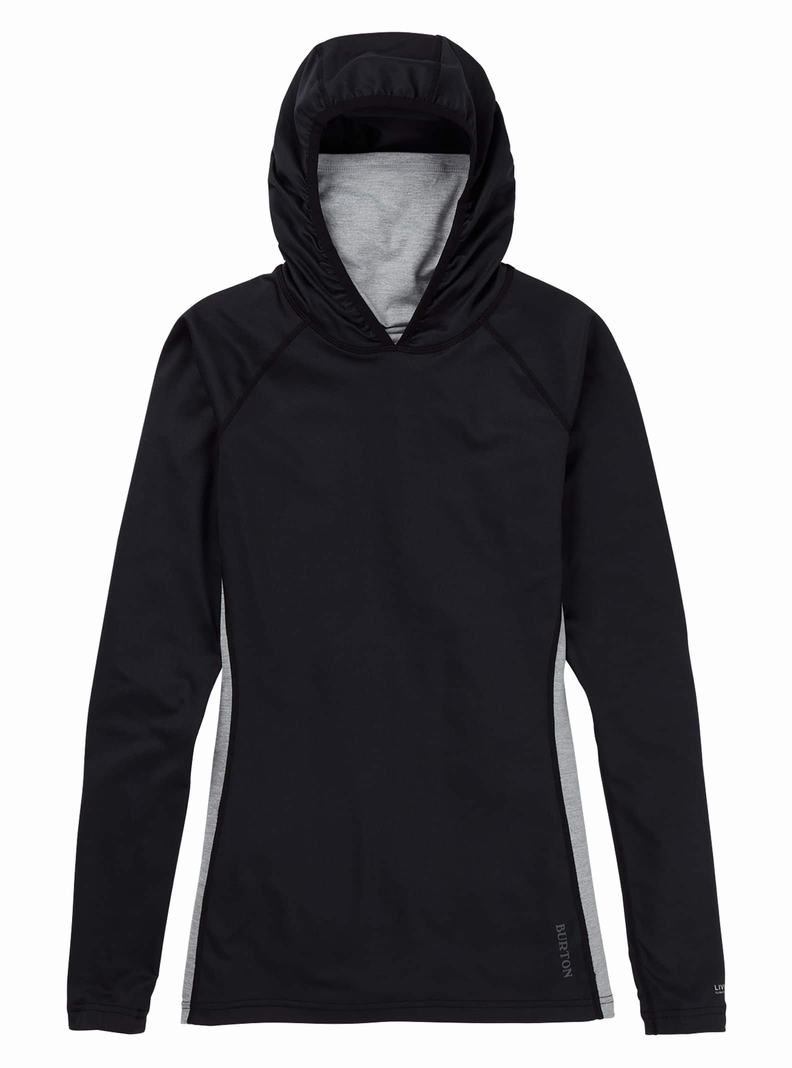 Sous-couches Burton Midweight X Base Layer Long Neck Hoodie  Noir Femme | RLB-6034249