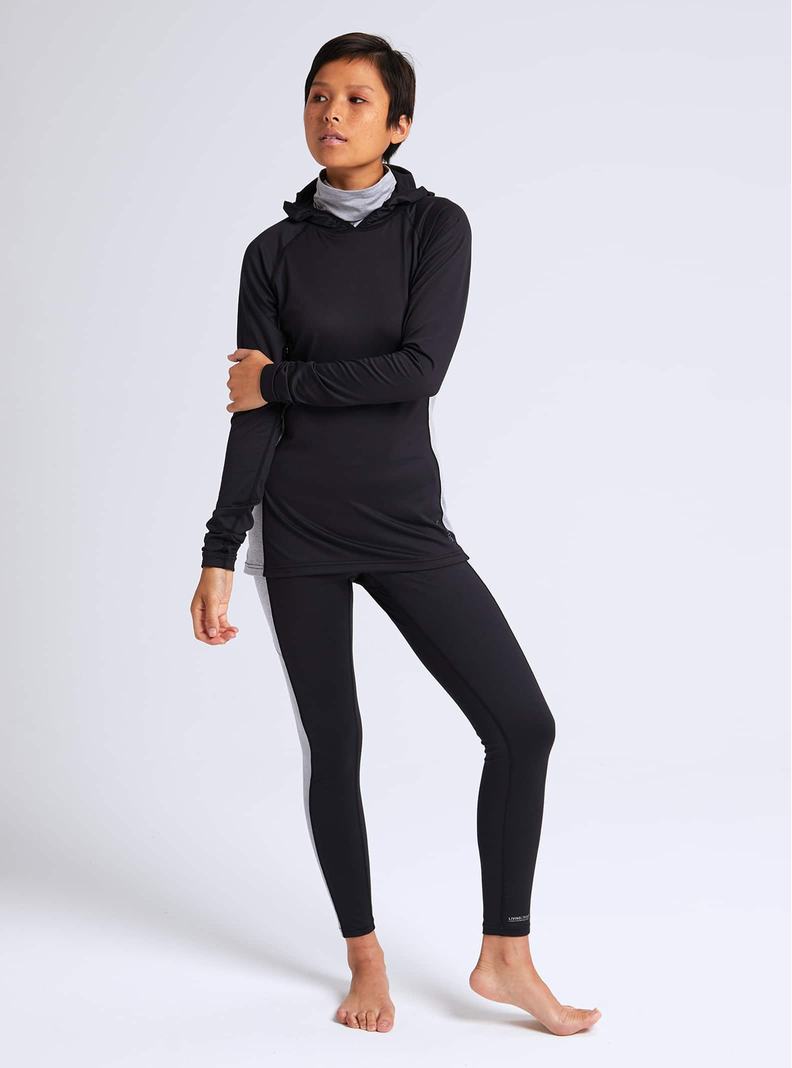 Sous-couches Burton Midweight X Base Layer Long Neck Hoodie  Noir Femme | RLB-6034249