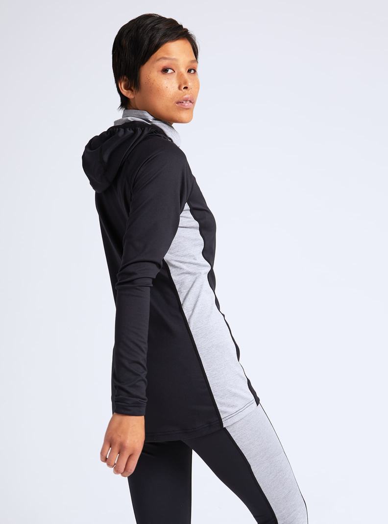 Sous-couches Burton Midweight X Base Layer Long Neck Hoodie  Noir Femme | RLB-6034249