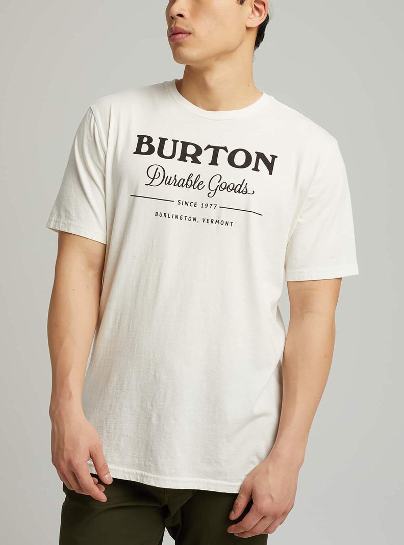 T-shirts Burton Durable Goods Corta Sleeve  Blanche Femme | HLV-5395133