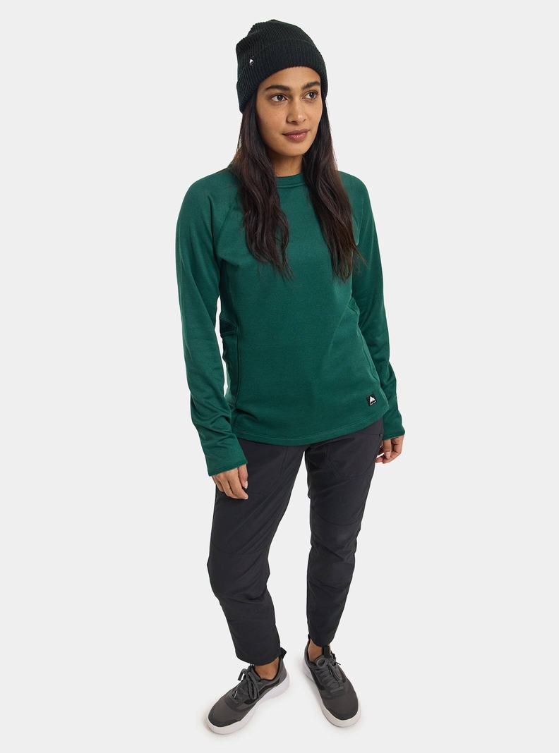 Sweats Burton Stockrun Crewneck Fleece  Marron Femme | JGX-3233493