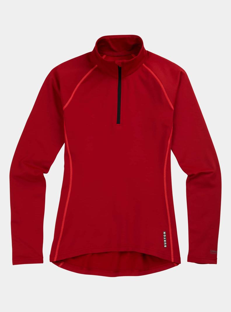 Sous-couches Burton Heavyweight X Base Layer Quarter-Zip  Rouge Femme | DSX-6959494