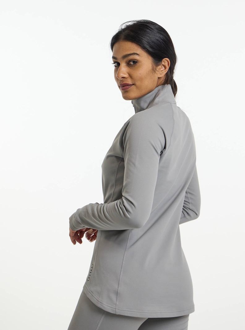 Sous-couches Burton Heavyweight X Base Layer Quarter-Zip  Grise Femme | RNU-6483035