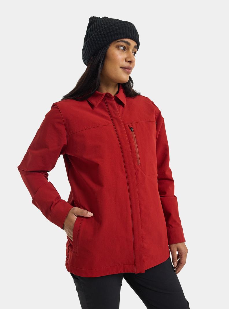 Chemise Burton D'hiver Shelter Three-In-One Top  Rouge Femme | EAW-0443738