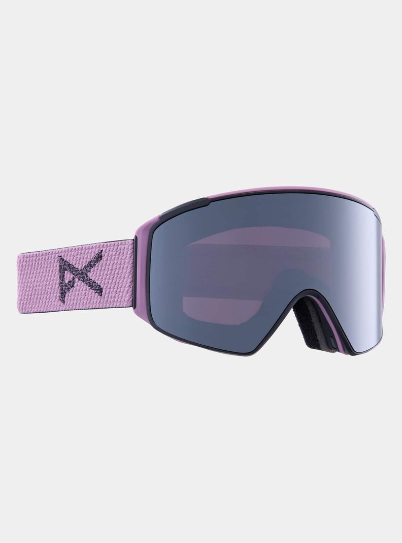 Lunette Ski Burton Anon M4S Goggles (Cylindrical) + Bonus Lens + MFI Face Mask  Violette Orange Noir Femme | BRM-2465502