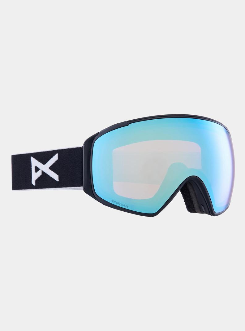 Lunette Ski Burton Anon M4S Goggles (Toric) + Bonus Lens + MFI Face Mask  Noir Bleu Rose Femme | LMP-5278183