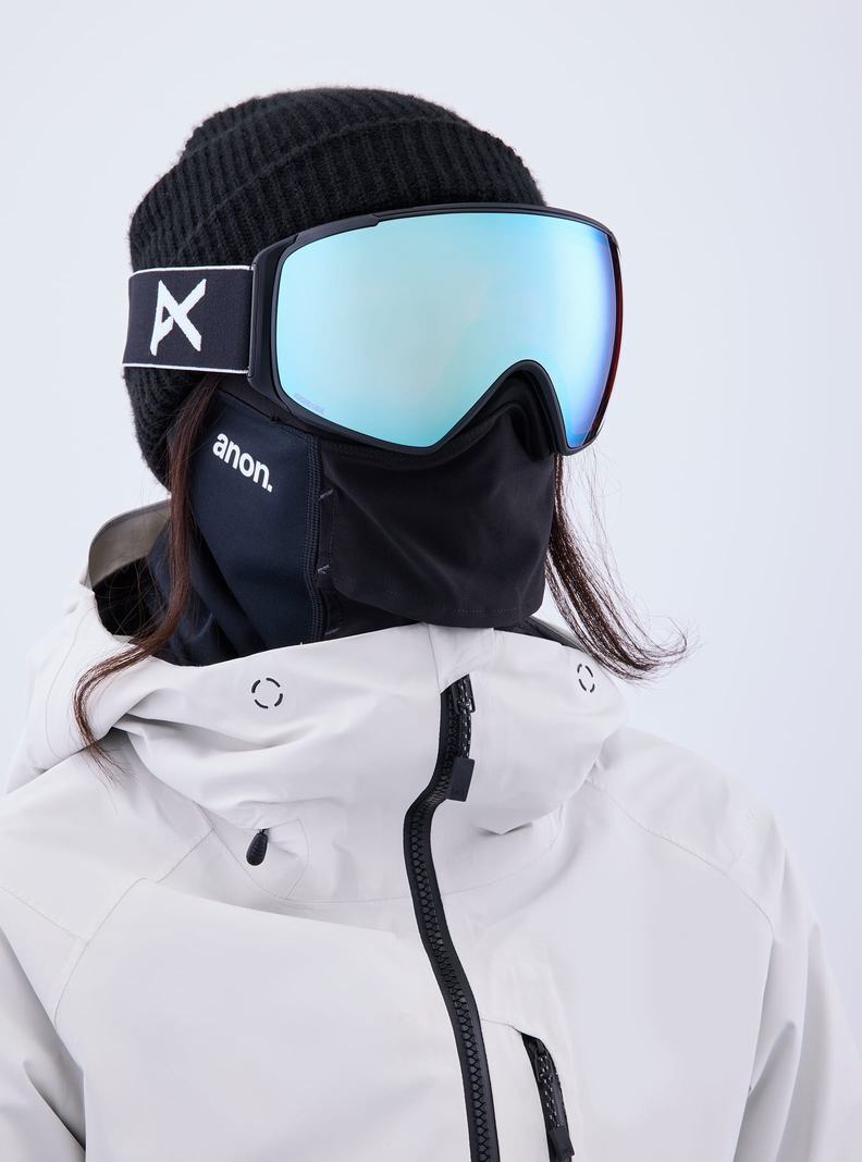 Lunette Ski Burton Anon M4S Goggles (Toric) + Bonus Lens + MFI Face Mask  Noir Bleu Rose Femme | LMP-5278183