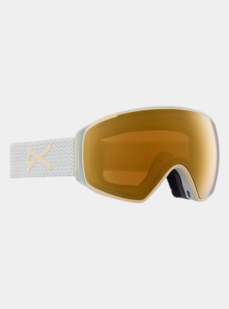 Lunette Ski Burton Anon M4S Goggles (Toric) + Bonus Lens + MFI Face Mask  Orange Femme | JSQ-3998174