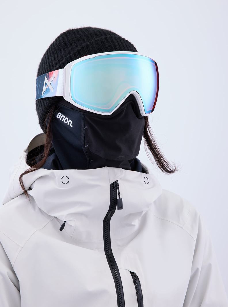 Lunette Ski Burton Anon M4S Goggles (Toric) + Bonus Lens + MFI Face Mask  Bleu Rose Femme | MXZ-4977851