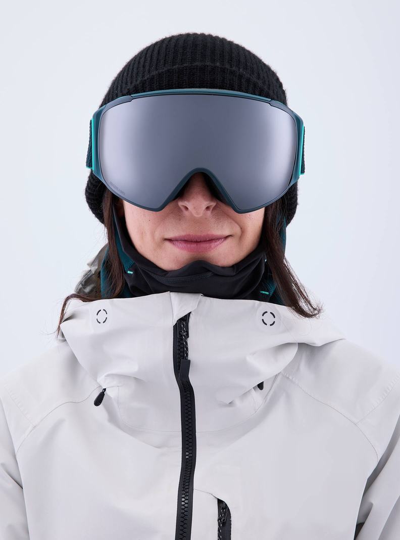 Lunette Ski Burton Anon M4S Goggles (Toric) + Bonus Lens + MFI Face Mask  Orange Noir Violette Femme | AYH-4703147