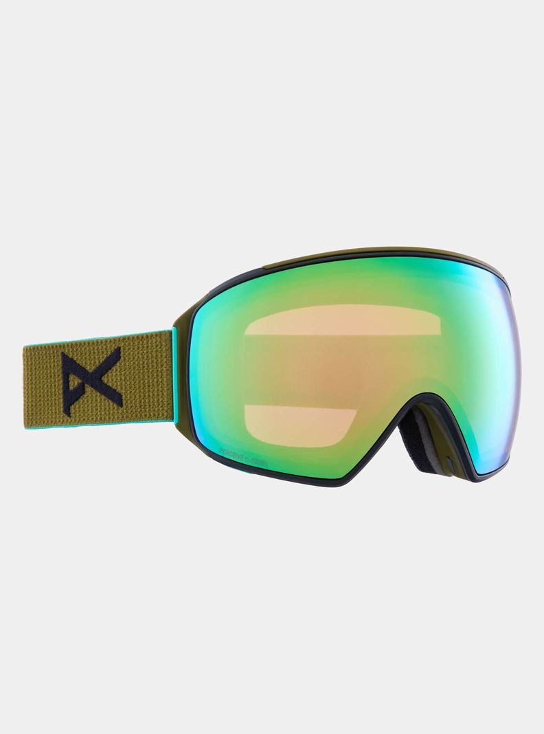 Lunette Ski Burton Anon M4 Goggles (Toric) + Bonus Lens + MFI Face Mask  Vert Rose Femme | DUF-2313572