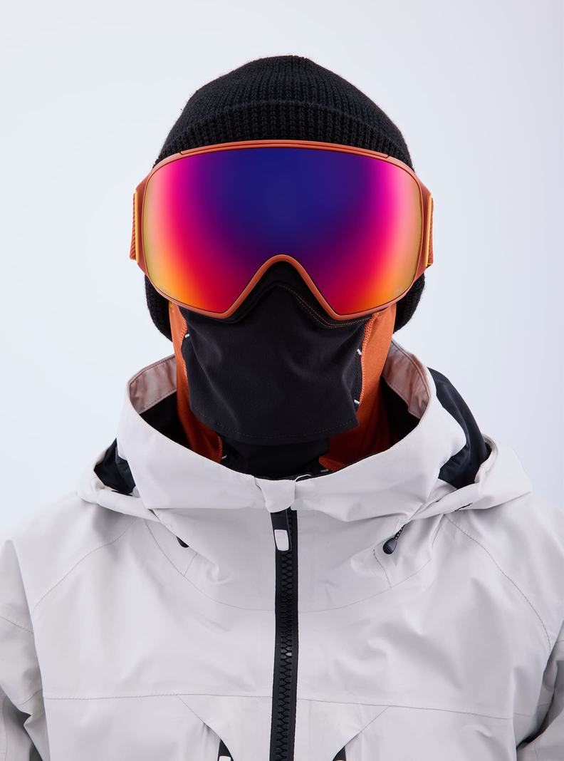 Lunette Ski Burton Anon M4 Goggles (Toric) + Bonus Lens + MFI Face Mask  Orange Rouge Femme | MNA-7679994