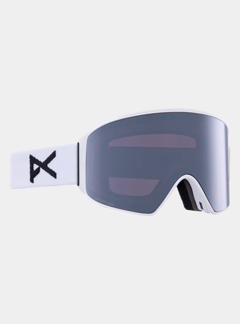 Lunette Ski Burton Anon M4 Goggles (Cylindrical) + Bonus Lens + MFI Face Mask  Blanche Orange Noir Violette Femme | QPE-9816488