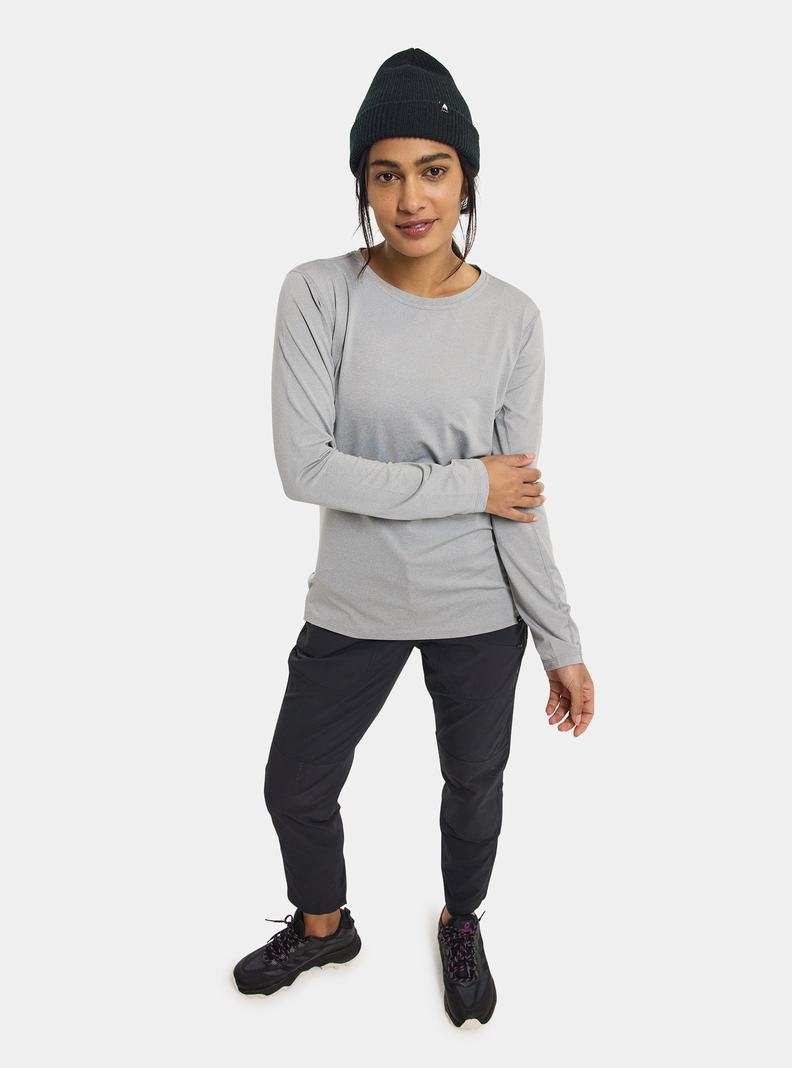 Sous-couches Burton Multipath Essential Tech Long Sleeve  Grise Femme | ZZG-6721059