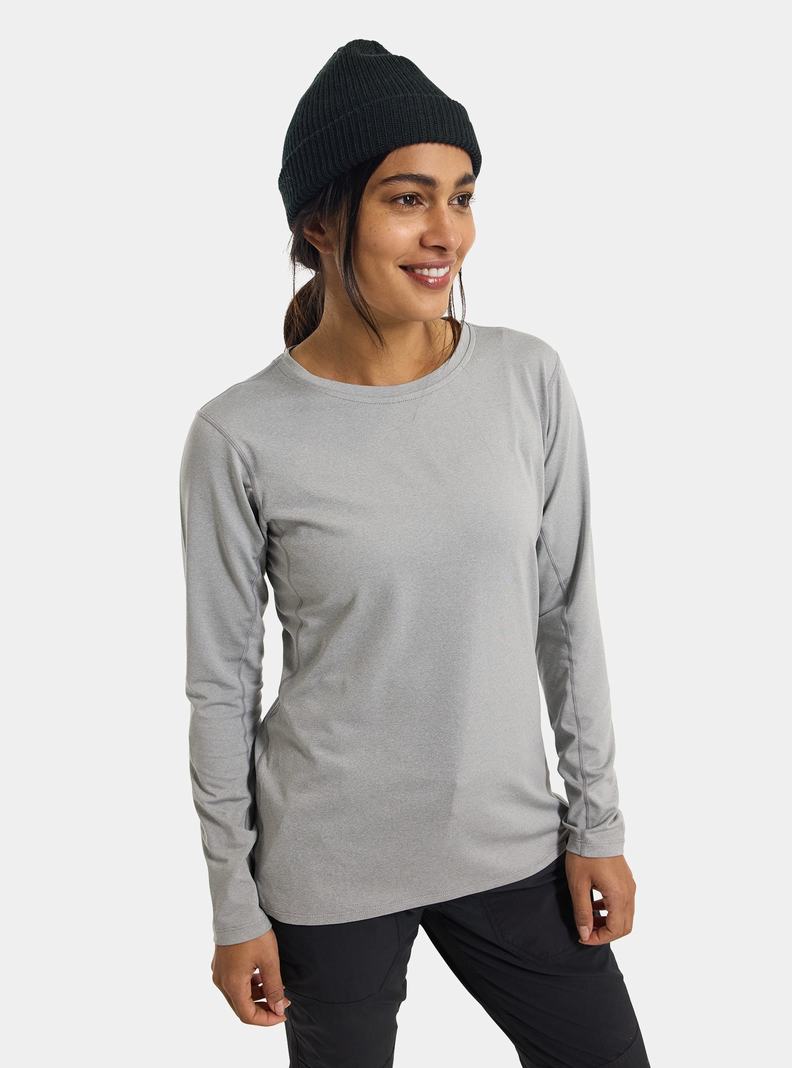 Sous-couches Burton Multipath Essential Tech Long Sleeve  Grise Femme | ZZG-6721059